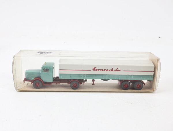 Wiking H0 890 24 Modellauto LKW Pritschen-Sattelzug Büssing 8000 1:87
