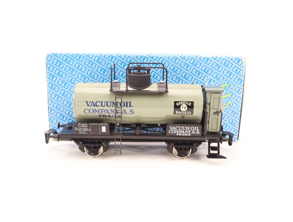 E1561 ETS Spur 0 461 Güterwagen Kesselwagen mit Bremserhaus "Vacuum Oil CO." CSD