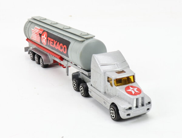 Majorette H0 Modellauto LKW 606 US Tanklastzug "Texaco" Silber 1:87