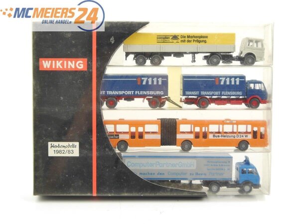 E188 Wiking H0 Modellauto 198301 Werbemodelle MAN MB 1982/83 1:87