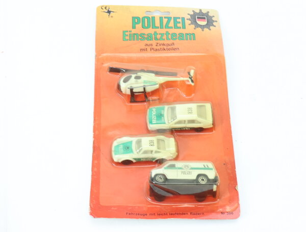 Eurasia Toys Nr.396 Modellfahrzeug-Set 4-tlg. "Polizei Einsatzteam"