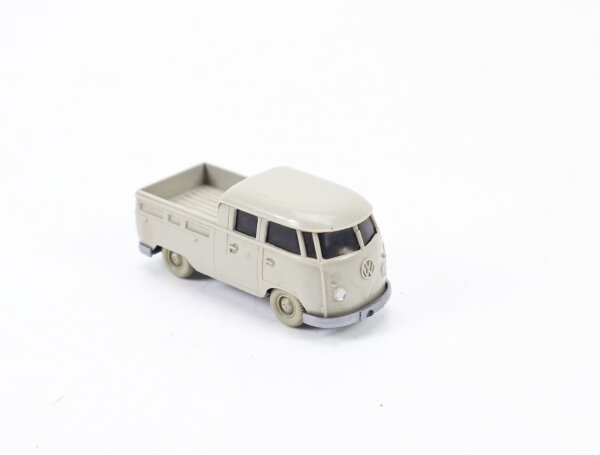 Wiking H0 327/1F Modellauto PKW VW T1 Doppelkabine kieselgrau 1:87
