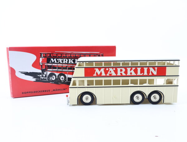 E1561 Märklin Spur 0 18080 Modellauto Bus Doppeldeckerbus "Märklin" / Replika