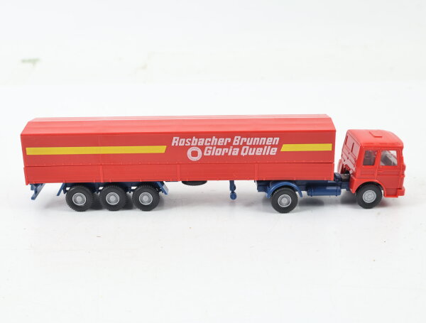 Wiking H0 517/3 Modellauto LKW MAN 19.230 Pritschensattel "Rosbacher" 1:87