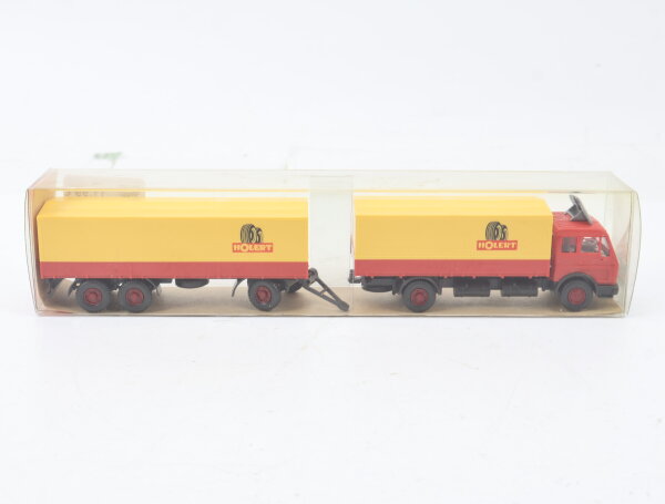 Wiking H0 455/1 Modellauto LKW Fernlastzug MB 1632 Holert 1:87