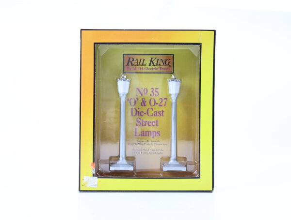 E1561 MTH Spur 0 1059 Beleuchtungsset 2-tlg. Lampe Laterne Straßenlaterne