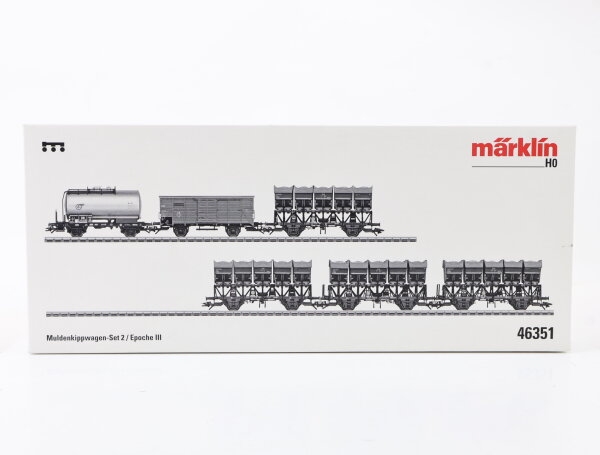 Märklin H0 46351 Güterwagenset 6-tlg. Muldenkippwagenset 2