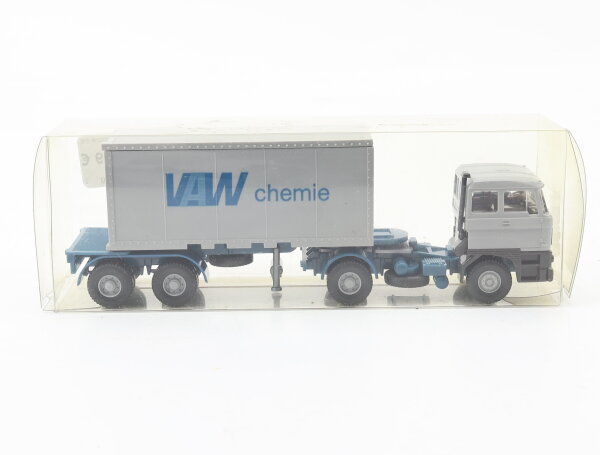 Wiking H0 526/16 Modellauto LKW DAF 3300 Container Sattelzug 20 ft "VAW" 1:87