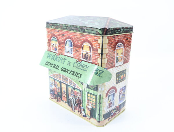E1561 Nostalgische Blechdose Aufbewahrung "Wright & Company General Groceries"