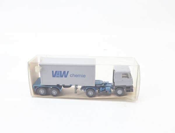 Wiking H0 526/16 Modellauto LKW DAF 3300 Container Sattelzug 20 ft "VAW" 1:87