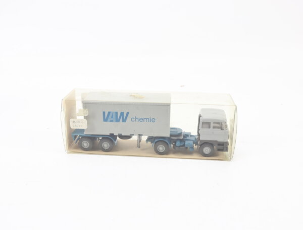 Wiking H0 526/16 Modellauto LKW DAF 3300 Container Sattelzug 20 ft "VAW" 1:87