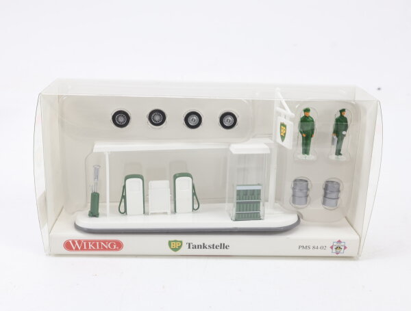 Wiking H0 84-02 Modellauto PKW BP Tankstelle Post Museums Shop 1:87