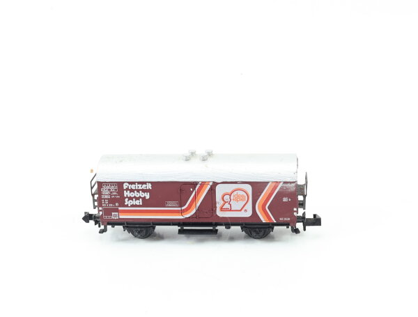 Minitrix N 3225 gedeckter Güterwagen ,,freizeit, Hobby, Spiel 022 0 222-4 DB