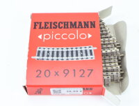 Fleischmann N 9127 20x Gleismaterial Gleis gebogen 9127 R2 15° / helle Bettung