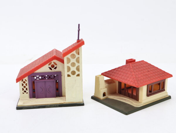 Simex H0 2x Gebäude Kirche Dorfkirche Kleinstadtkirche Haus Bungalow