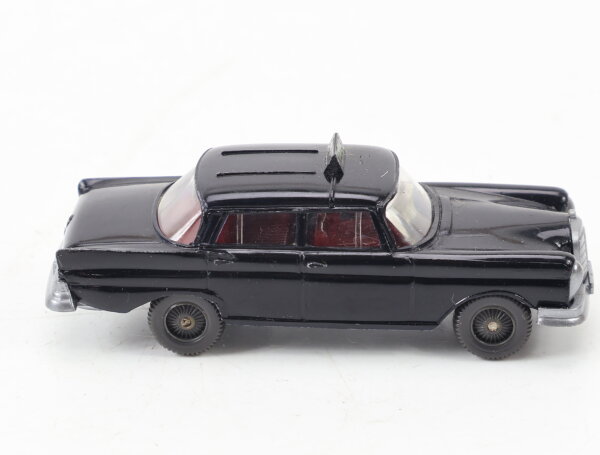 Wiking H0 379/1B Modellauto Taxi Mercedes 220 Heckflosse schwarz 1:87