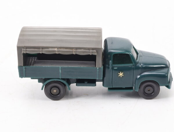 Wiking H0 1088/1 Modellauto Polizeiwagen Opel Langhauber blaugrün 1:87
