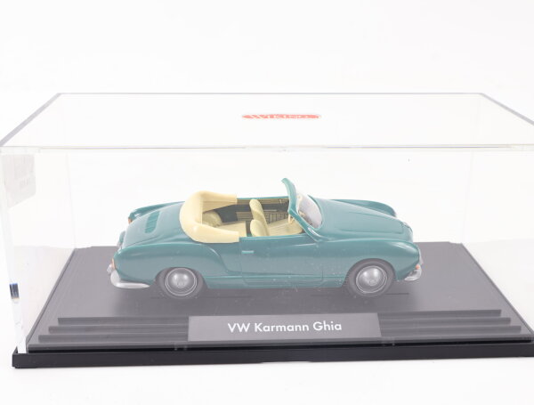 Wiking 0 Modellauto PKW VW Karmann Ghia Cabrio Dunkelgrün 1:40