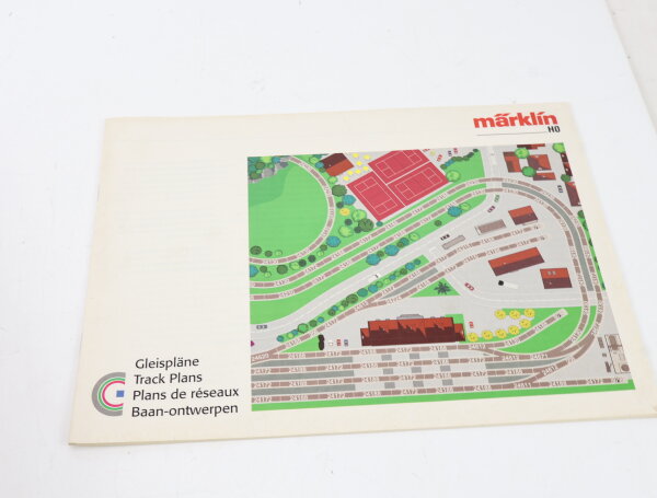 Märklin H0 Heft Broschüre Gleispläne H0 mehrsprachig