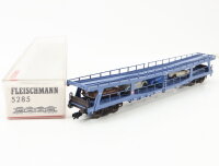 Fleischmann H0 5285 Güterwagen Autotransportwagen beladen 51 80 98-80 DB / NEM