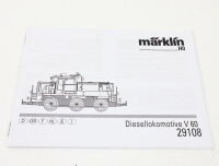 Märklin H0 29108 Anleitung Beschreibung für...