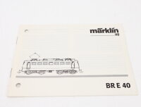 Märklin H0 Anleitung Beschreibung für E-Lok...