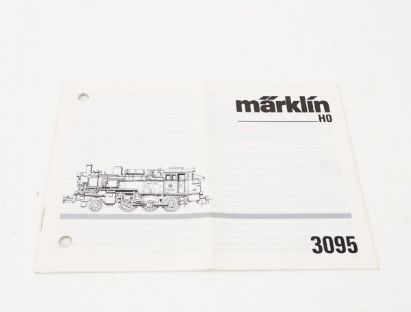 Märklin H0 3095 Beschreibung Anleitung Dampflok Tenderlok 74 701 DB