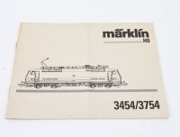 Märklin H0 3454/3754 Beschreibung Anleitung...