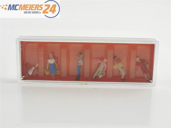E73 Preiser H0 10295 Figurenset 6-tlg. "Knecht und Mägde" 1:87