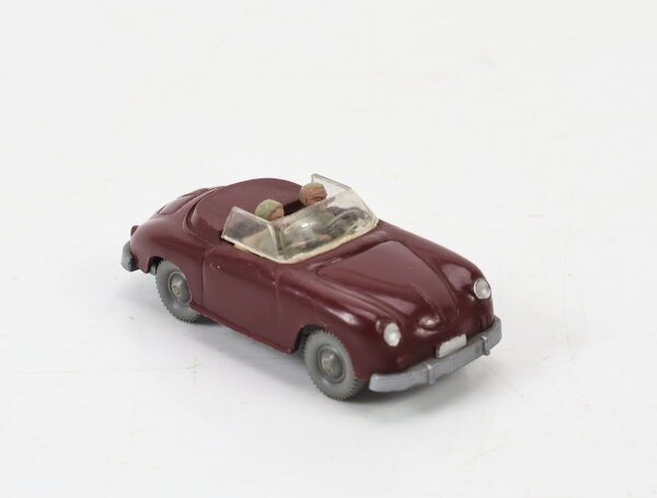 Wiking H0 458/1A Modellauto PKW Porsche 356 Cabrio weinrot~ 1:87
