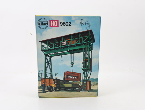 Kibri H0 B-9602 Portalkran Kranbrücke Überladekran gebaut
