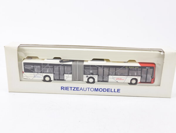 Rietze H0 17101 Modellauto Bus MB R51 Soest BHF Weiß/Rot 1:87