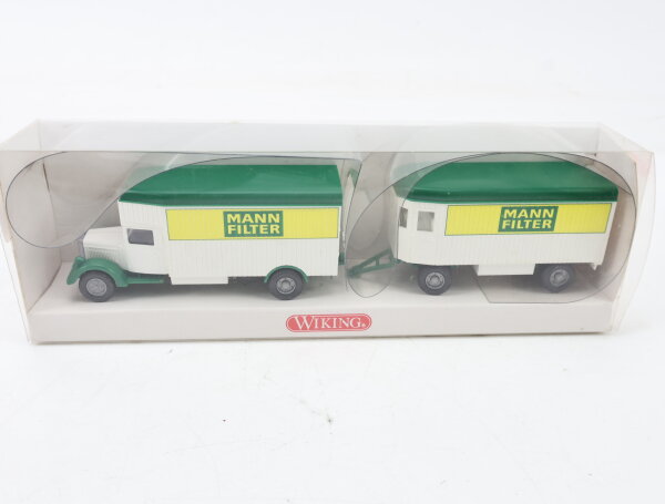 Wiking H0 Modellauto LKW MB L 2500 Möbel-Lastzug Werbemodell Mann Filter 1:87
