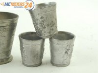 E320 6x Zinnbecher Becher Schnapsgläser Schnapsbecher