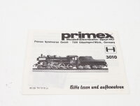 Primex H0 3010 Beschreibung Anleitung für Dampflok...