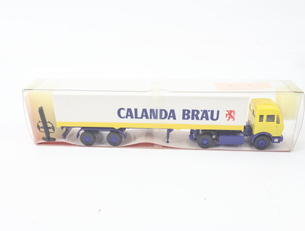 Roskopf H0 509 Modellauto LKW Sattelzug MB 1217 LS/36 Calanda Bräu 1:87