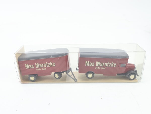 Wiking H0 24845 Modellauto Möbellastzug MB L2500 "Max Marotzke" 1:87