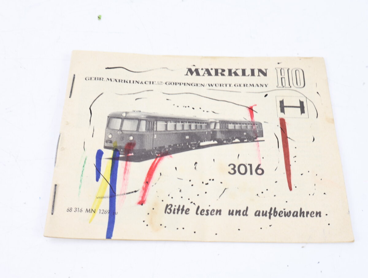 Märklin H0 AC 3016 - Autorail DB 795 299-7 - Époque 3 - Avec Boîte Et Notice