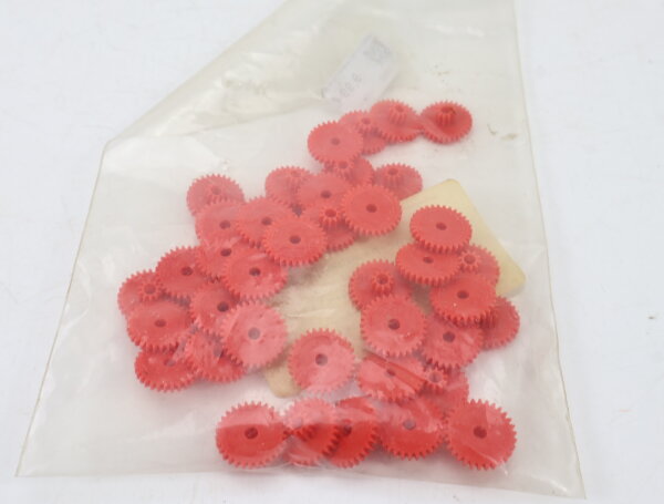 Völkner 09 10 64-2 Doppelzahnrad 30/10 rot 43 Stück