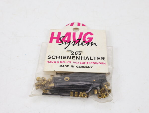 Haug HAVG H0 265 Schienenhalter lange Nägel mit Ösen