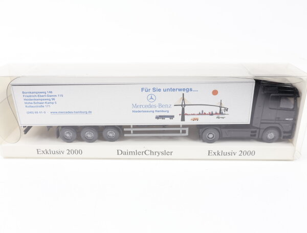 Wiking H0 B 6 600 0375 Modellauto LKW Daimler Chrysler Exklusiv 2000 Blau 1:87