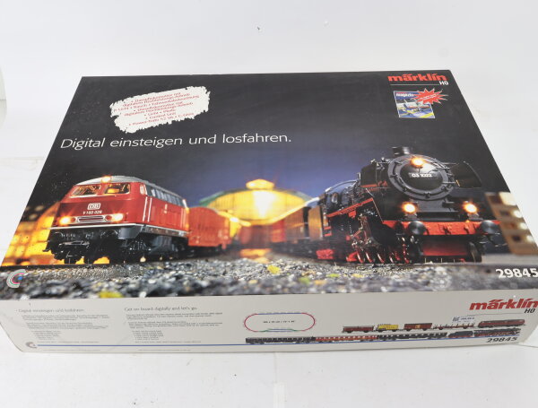 Märklin H0 29845 Startset 37-tlg. Personenzug + Güterzug / Digital NEM Rauch