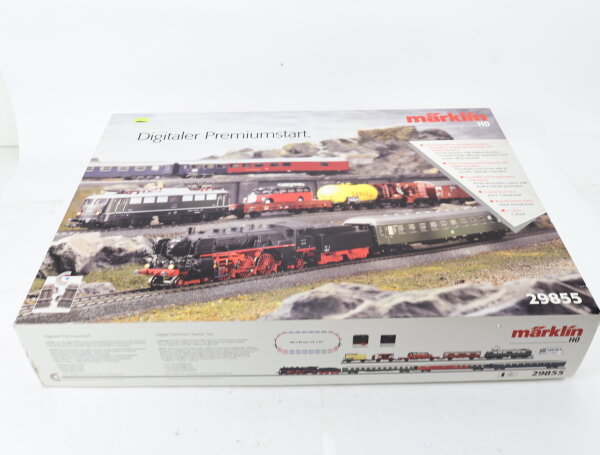 Märklin H0 29855 Digital Premiumstartset m. Personenzug + Güterzug / Digital NEM