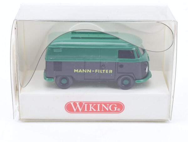 Wiking H0 Modellauto PKW MANN-FILTER VW T1 Kasten Wagen “automechanika‘98“ 1:87