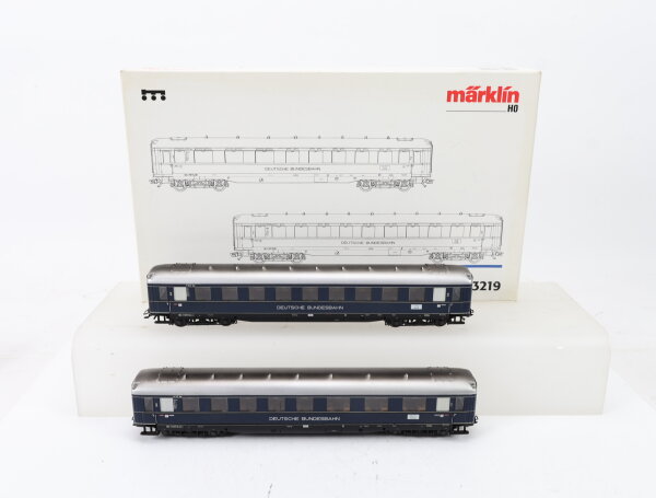 Märklin H0 43219 Personenwagen-Set 2-tlg. Schnellzugwagen-Set Lorely/ Licht NEM