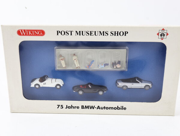 Wiking H0 81-25 Modellauto Set Post-Museums Shop 75 Jahre BMW-Automobile 1:87