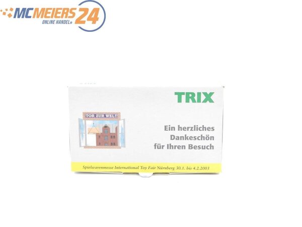 E467b Minitrix N Güterwagen Rungenwagen SoMo "Spielwarenmesse Nürnberg" mit Auto