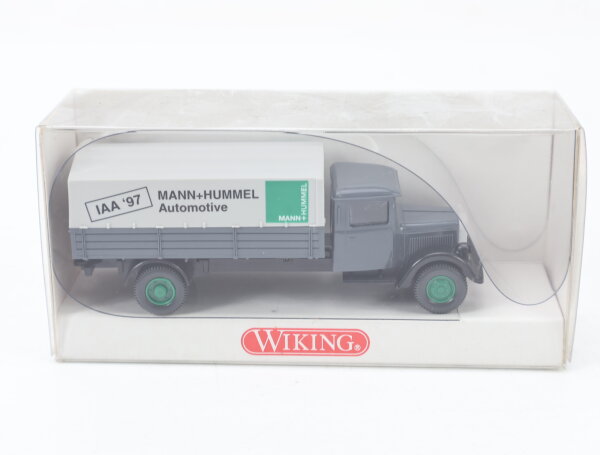 Wiking H0 Modellauto MANN + HUMMEL IAA 97 MB L 2500 1:87