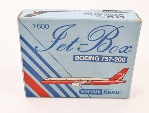 Schabak 908/30 Modellflugzeug Jet-Box Boeing 757-200 LTU 1:600