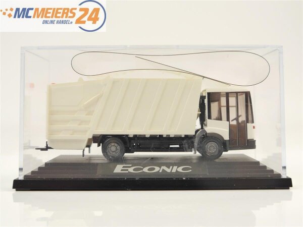 E188 Wiking H0 Modellauto MB Econic Preßmüllwagen weiß 1:87